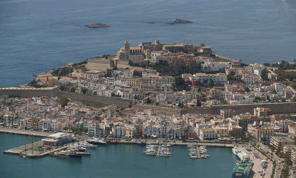 The fortified complex of Dalt Vila in Ibiza